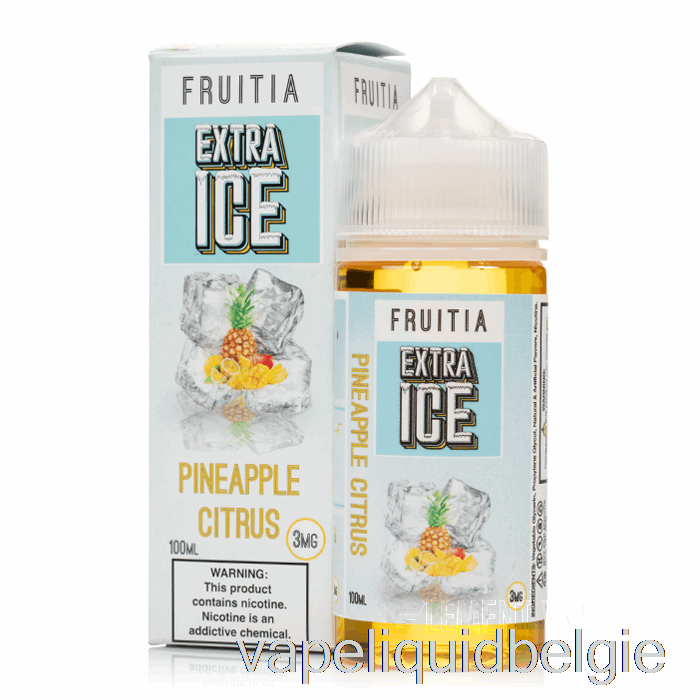 Vape Vloeibare Ananas Citrus - Extra Ijs - Fruitia - 100ml 3mg